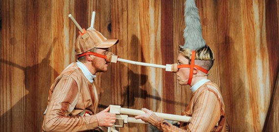 Cade & MacAskill in The Making of Pinocchio at Battersea Arts Centre by Tiu Makkonen