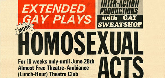 Radical Rediscovery: Homosexual Acts & Beyond at London Performance Studios 2025